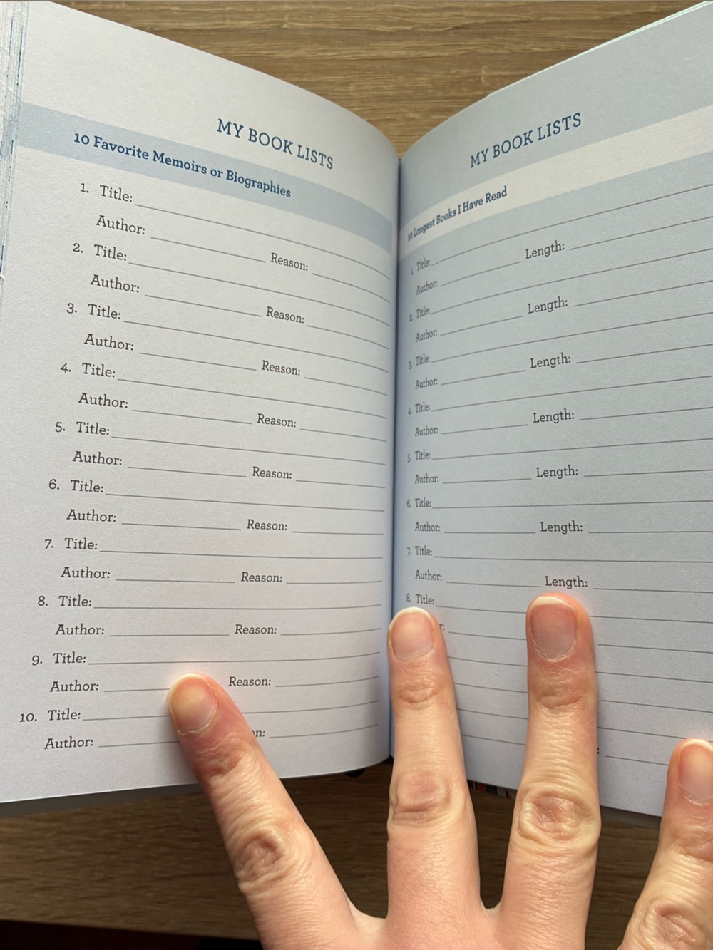 My Book Journal - Barnes and Noble Reading Diary/Notebook ๐๐๐โ๏ธ - Picture 5 of 7